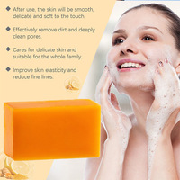 Savon éclaircissant à l'acide kojique et au curcuma, barre nettoyante en profondeur à la niacinamide et à la glycérine pour les taches brunes du visage et du corps, soin quotidien