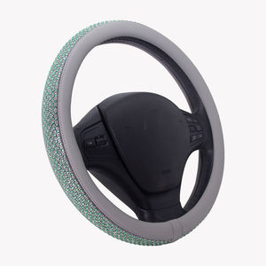 Housse de volant en cuir PU à motif écossais unique avec strass – Protection et amélioration instantanée pour votre voiture - Product Image 2