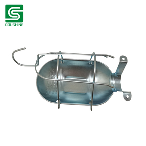 Vintage Wire Hand Lamp <strong>Cage</strong> Pendant <strong>Light</strong> <strong>Shade</strong> in Gun Metal - Product Image 1