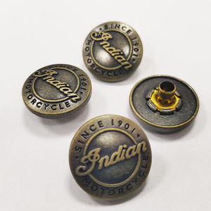 Biểu Tượng Tùy Chỉnh Kim Loại Nút Bấm Snap Kẽm Hợp Kim Chân May Mặc Nút 17Mm - Product Image 5