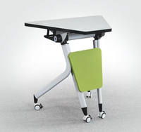 Table de bureau modulaire pliable en bois Ekintop Table de formation et table de conférence pour salles de réunion Formation scolaire