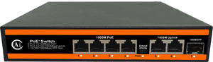 Switch PoE Gigabit 7 ports comprenant 4 ports PoE 10/100/1000 Mbps, 2 ports Uplink 10/100/1000 Mbps et 1 emplacement SFP - Product Image 2