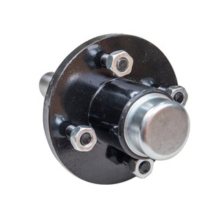 Kit d'assemblage d'essieu de remorque avec moyeu de roue libre à 4 trous de 4 po et axe d'essieu rond BT8 de 1 1/4 po - Product Image 5