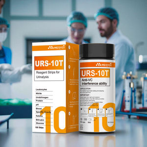 Bande réactive d'analyse d'<span class=keywords><strong>urine</strong></span> Merydi, bandelette de <span class=keywords><strong>test</strong></span> d'<span class=keywords><strong>urine</strong></span> 11 paramètres, papier cétone URS-10T, papier d'analyse de graisse corporelle interférente - Product Image 1