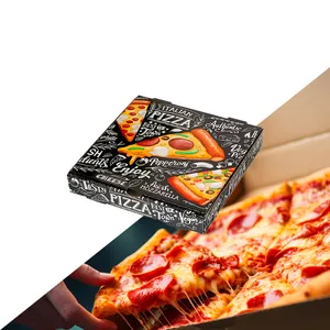 Chất lượng cao biểu tượng tùy chỉnh bánh pizza Hộp bao bì tùy chỉnh in bánh Pizza hộp nóng bán bánh Pizza hộp