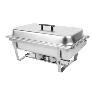 Hot Pot Buffet Stove Hotel Supply Stainless Steel Buffet Food Warmer Chafing Dish