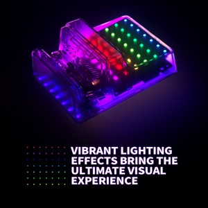 LED Version Clear Atomic Purple AiryDocky DIY Kit <b>Replacement</b> Shell Case with IR <b>Remote</b> <b>Control</b> for NS & Switch OLED Dock - Product Image 5