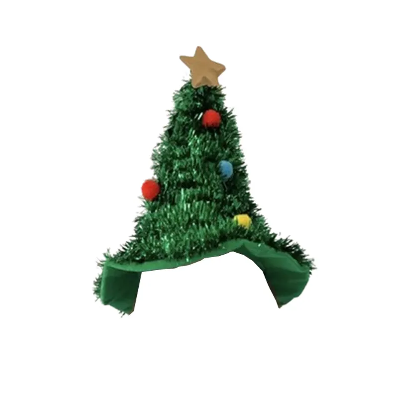 Noel şapka Merry Christmas tatil süslemeleri başlık yeşil parti noel ağacı şapka