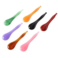Alat Pijat Gua Sha Plastik Logo Mata, Tongkat Akupuntur Meridian, Alat Pengikis Wajah, Pemijat Kaki Akupuntur, Pena Pemijat Resin Gua Sha