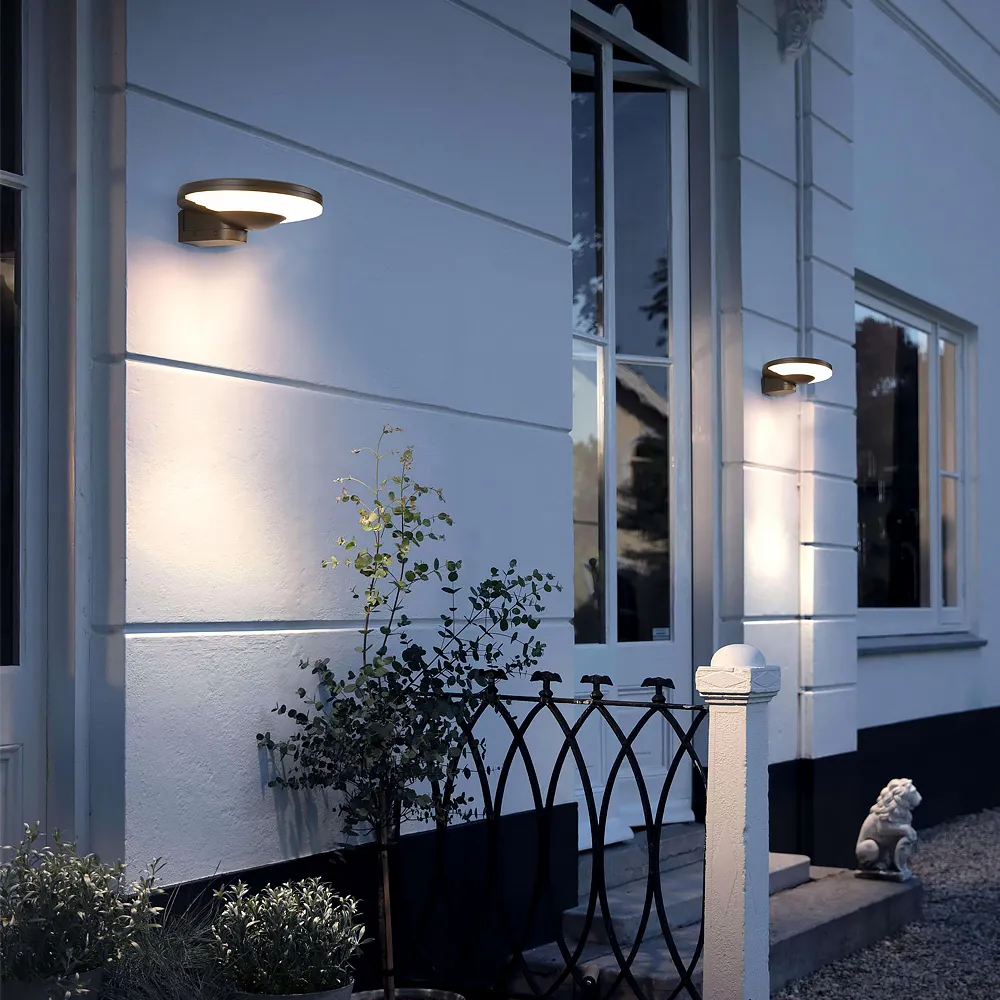 OEM Lampu Dinding LED Mewah Terpasang untuk Ruang Tamu Lampu Tempat Lilin Luar Ruangan Lampu Bulan Modern Rumah Neon Tempat Lilin Perlengkapan Emas