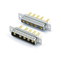 Soldadura macho 5W5 para cable, enchufe POWER 2W5 5W5, conector 5W5 de alta calidad, conector macho de soldadura 5W5 de alta corriente de 1 a 5 pulgadas