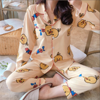 Pyjama pour femmes Sfy-y513, pantalon à manches longues printemps-été, ensemble de pyjama, motifs multiples, adorable vêtement de nuit pour filles, vêtements de maison pour femmes