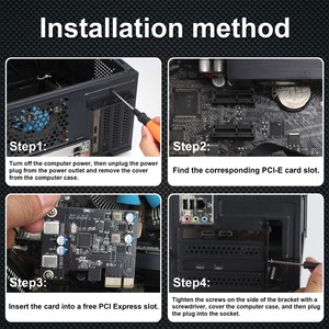 Carte d'extension PCIe vers USB-C avec <span class=keywords><strong>2</strong></span> ports USB 3.1 Gen 1 Type C pour <span class=keywords><strong>PC</strong></span> de bureau - Product Image 5