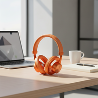 Casque Bluetooth supra-auriculaire BH808 style rétro, léger et confortable, autonomie ultra-longue, charge rapide, égaliseur réglable, micro pour appels clairs