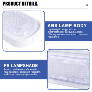 Không thấm nước ngoài trời nhôm & Pc <span class=keywords><strong>LED</strong></span> Tường Đèn hình bầu dục chống ẩm vách ngăn cho vườn hành lang phòng tắm & Trần - Product Image 6