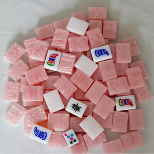 Ensemble de tuiles de mahjong américaines de luxe, thème plage, Côte Corallienne, 30 mm, 166 pièces, en acrylique marbré et nacre, 2, 3 ou 4 couches - Product Image 6