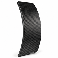 Plaque de brise-vitre en fibre de carbone à quatre doigts, pleine paume, usinée CNC, pièces en acier inoxydable personnalisées, support de panneau, tube noir pour