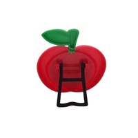 Mini miroir de maquillage pliant en plastique en forme de pomme pour la décoration