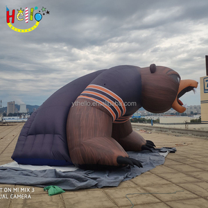 Túnel Inflable de Oso Polar Marrón, Carpa de Entrada Deportiva Personalizada con Mascota de Equipo para Publicidad - Product Image 6