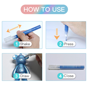 Bộ 8 màu thay đổi đánh dấu nhanh khô màu thay đổi đánh dấu graffiti sáng tạo tự làm đánh dấu - Product Image 4