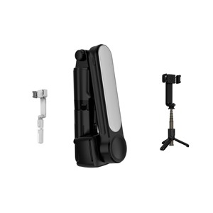 <span class=keywords><strong>Estabilizador</strong></span> de vídeo de teléfono cardán giratorio de mano <span class=keywords><strong>L09</strong></span> con trípode de palo de Selfie inalámbrico con luz Led - Product Image 1