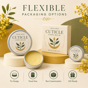 Cire à cuticules hydratante ODM à la cire d'abeille naturelle et à la camomille, prévient les cuticules sèches et les peaux mortes, barrière protectrice qui retient l'humidité - Product Image 4