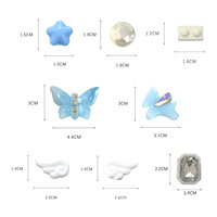 Accessoires de chaussures en gros : Breloques DIY pour sabots, boucles amovibles pour chaussures de jardin, motifs Pégase de dessin animé, perle, papillon, pour pantoufles