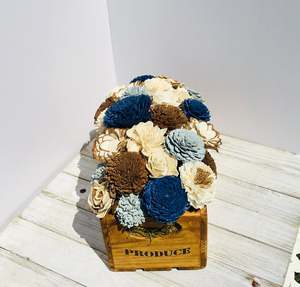 Boîte de rangement en <span class=keywords><strong>bois</strong></span> pour herbes style Vintage, casiers de stockage pour plantes et <span class=keywords><strong>fleurs</strong></span>, pour décoration de maison, ferme, paon en <span class=keywords><strong>bois</strong></span> - Product Image 3