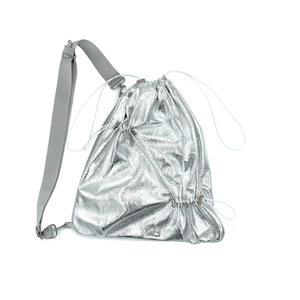กระเป๋าไนลอนคอสโม ซิลเวอร์พร้อมซิปด้านข้างเพื่อการจัดเก็บที่ง่ายดายและเชือกปรับได้สำหรับงานผลิตแบบ 3 มิติ - Product Image 4