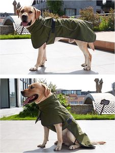 Acogedora chaqueta impermeable para perros de invierno a prueba de viento abrigo cálido reflectante perro polar ropa para mascotas para Labrador pastor alemán perros grandes - Product Image 3
