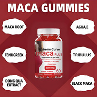 Gummies Extreme Curve Maca Plus 3000mg Saveur Framboise Naturelle Soutien Santé Intestinale 60 Comprimés Adulte