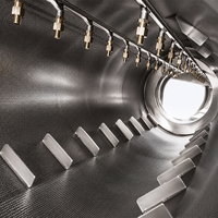 Laveuse à tambour rotatif pour l'industrie alimentaire, en acier inoxydable de qualité alimentaire