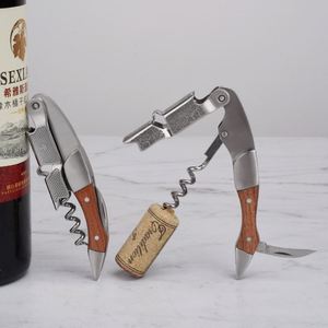 Ouvre-bouteille de vin et de bière en acier inoxydable de haute qualité, design raisin et hippocampe, avec tournevis à fil, tire-bouchons et ouvre-bouteilles - Product Image 2