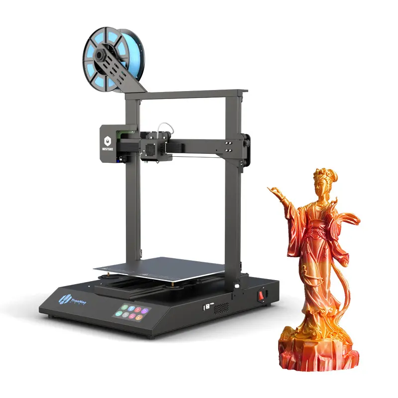 TronHoo 3D Printer, DIY FDM 3D Printer Accurate Stable Extrusion and Auto Leveling Works with PLA, ABS, PETG, TPU Filaments