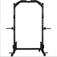 Soporte de Sentadillas Independiente de Diseño Compacto y Multifuncional para Entrenamiento en Garaje y Apartamento