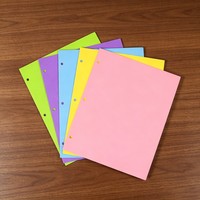 Carpeta con clips tipo Tadpole A4 multicolor con logotipo personalizado, estilo americano, con anillas en D, ranuras para tarjetas de presentación, bolsa de archivos de doble apertura