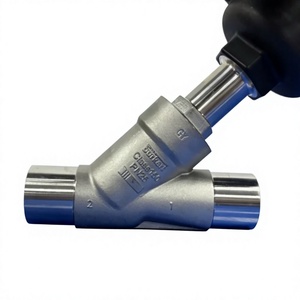 Original Burkert Pneumatic Angle Seat Valve 00001490 DN25 Welded SS316 <b>PTFE</b> Seal for Water Steam Chemical - Product Image 4