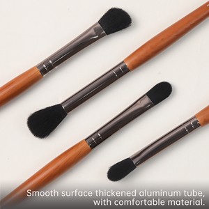 Juego de brochas para sombra de ojos de 9 piezas, color madera premium, con agarre cómodo para crear <span class=keywords><strong>maquillaje</strong></span> diario sin esfuerzo - Product Image 5