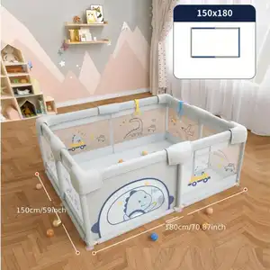 Modern Large Portable Multifunctional Safety Kids Foldable Plastic Indoor Play Yard Fence Baby Play Pen