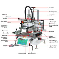 Máquina de Serigrafía Semiautomática de Sobremesa con Mesa de Vacío de 300x500 mm, Impresora de Serigrafía Plana de 1200 Piezas/H 3050NV