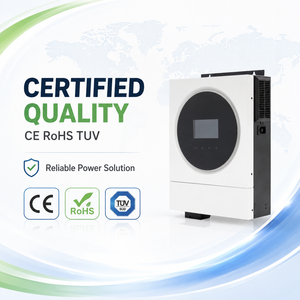 6kW on Grid Hybrid Solar Pure Sine Wave Single Phase <b>48V</b> MPPT Built in <b>Battery</b> Dual Output Home Backup Power System - Product Image 2