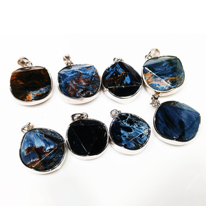 Colgante de piedras naturales para mujer, gemas de <span class=keywords><strong>Pietersite</strong></span>, dijes de plata, joyería para mujer, collar de Pietersit para joyería - Product Image 6