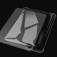 Coque en silicone pour iPad Pro 13 11 Air 2024 12.9 2022 Mini 10.2 9.7 10.5 Coque transparente transparente en TPU souple pour tablette