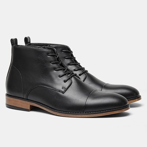 Venta directa de fábrica, botas <span class=keywords><strong>Chelsea</strong></span> para hombre, botas de desierto de talla grande de cuero PU, precio al por mayor - Product Image 2