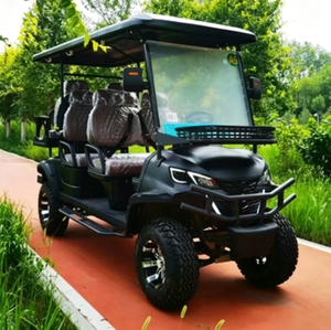 Voiturette de golf électrique ZOWN 6 places avec toit et pneus tout-terrain, véhicule utilitaire - Product Image 1