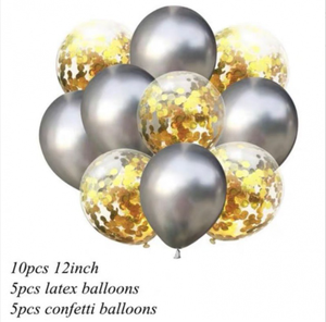 12 "紙吹雪バルーンセットラテックスバルーンパーティーキット用品結婚式の誕生日感謝祭クリスマスベビーシャワーパーティーの装飾 - Product Image 4