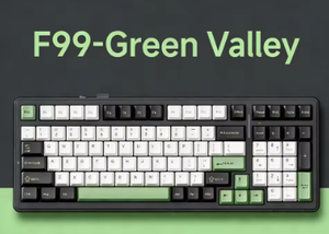 aula F99 Wired Keyboard Blue-Gray RGB Backlit USB type-C <b>PC</b> Game Programmable Mechanical 99Key desktop Laptop 2.4Ghz <b>Wireless</b> - Product Image 5