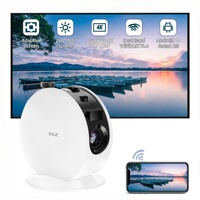 Projecteur d'étoiles HD 720P avec lampe LED de plafond à effet nébuleuse, projecteur vidéo intelligent 4K pour jeux, divertissement et soirées, 260 ANSI, Android 14