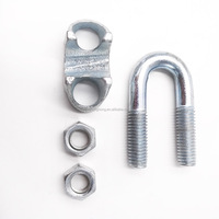 Clips de câble métallique réglables malléables de Type américain 1/8 "1/4" 1/2 "1" attache de câble galvanisé