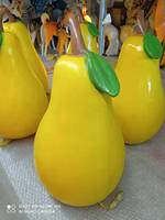 Sculptures de fruits et de légumes réalistes en fibre de verre personnalisées et géantes Sculptures de pommes et fraises pour décoration de jardin en résine Art populaire